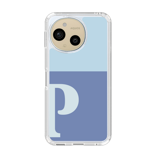 Slim Protection Case［ Original - initial two tone - P blue ］