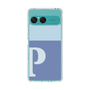 Slim Protection Case［ Original - initial two tone - P blue ］