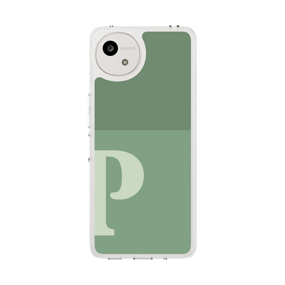 Slim Protection Case［ Original - initial two tone - P green ］