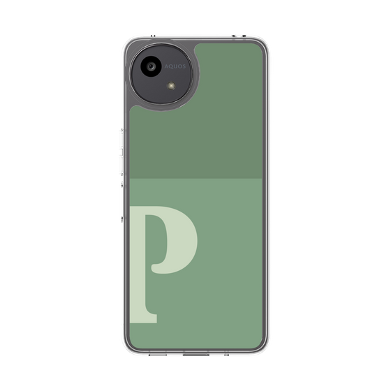 Slim Protection Case［ Original - initial two tone - P green ］