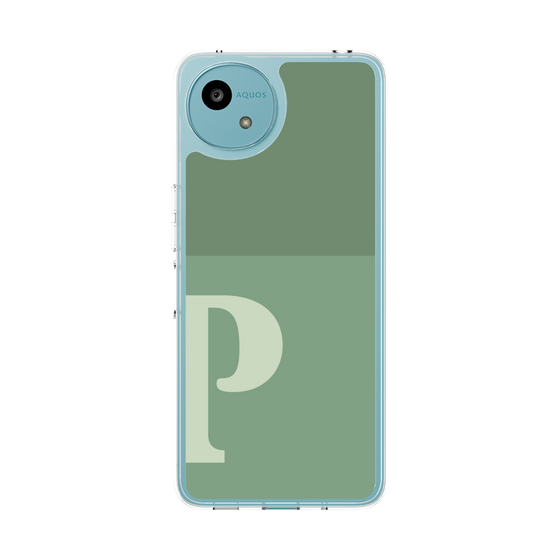 Slim Protection Case［ Original - initial two tone - P green ］
