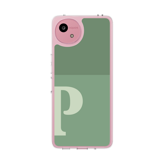 Slim Protection Case［ Original - initial two tone - P green ］