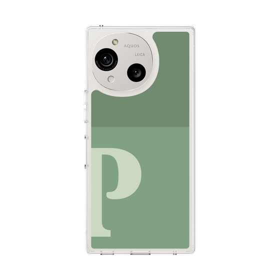 Slim Protection Case［ Original - initial two tone - P green ］