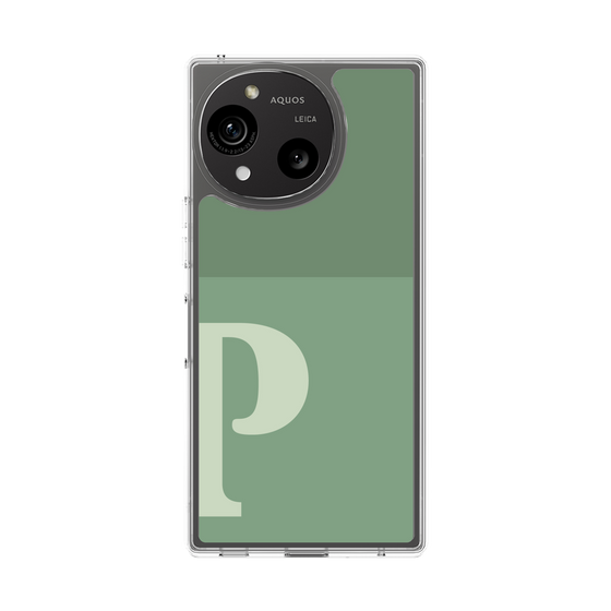 Slim Protection Case［ Original - initial two tone - P green ］