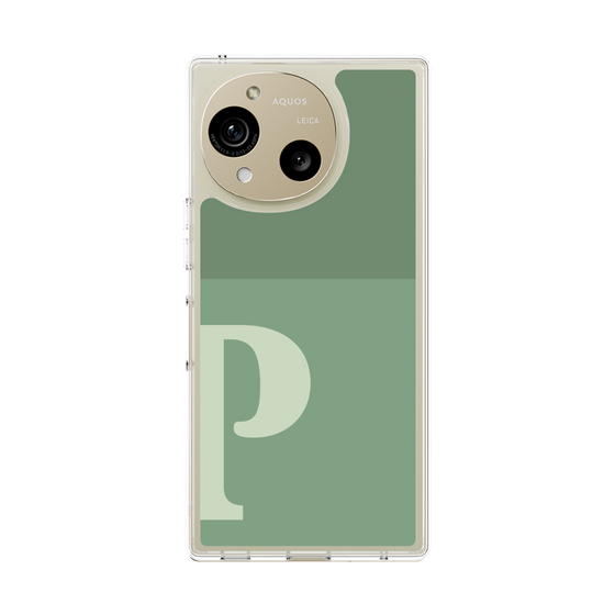 Slim Protection Case［ Original - initial two tone - P green ］