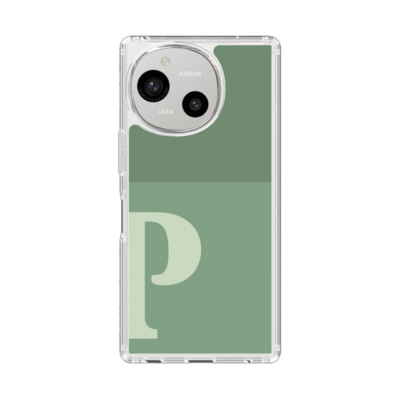 Slim Protection Case［ Original - initial two tone - P green ］