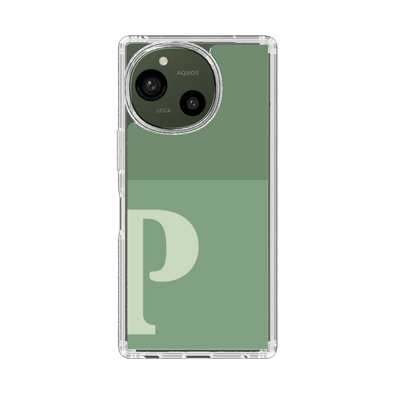 Slim Protection Case［ Original - initial two tone - P green ］