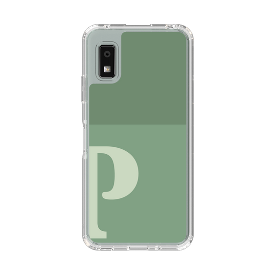 Slim Protection Case［ Original - initial two tone - P green ］