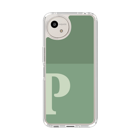 Slim Protection Case［ Original - initial two tone - P green ］