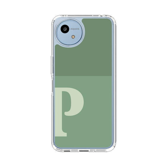 Slim Protection Case［ Original - initial two tone - P green ］