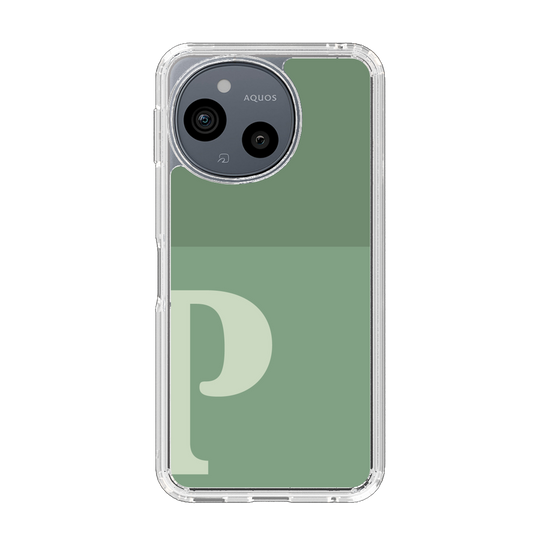 Slim Protection Case［ Original - initial two tone - P green ］