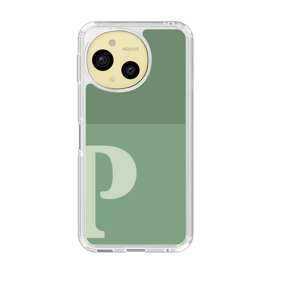 Slim Protection Case［ Original - initial two tone - P green ］