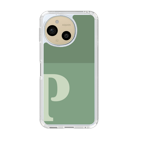 Slim Protection Case［ Original - initial two tone - P green ］
