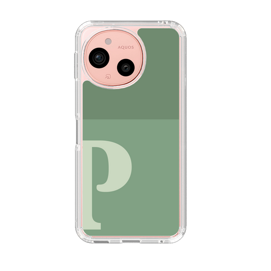 Slim Protection Case［ Original - initial two tone - P green ］