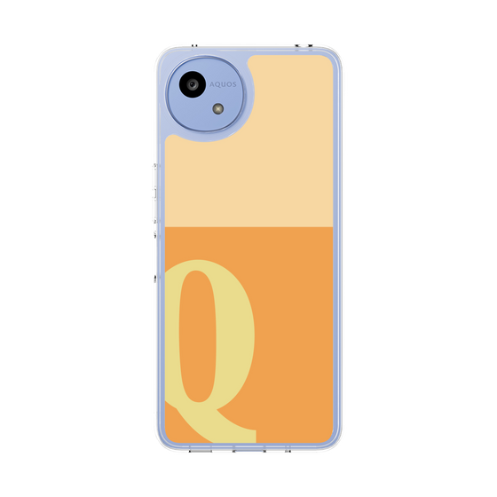 Slim Protection Case［ Original - initial two tone - Q orange ］