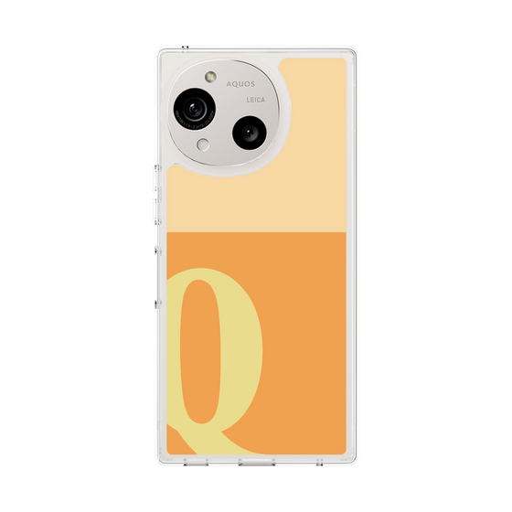Slim Protection Case［ Original - initial two tone - Q orange ］