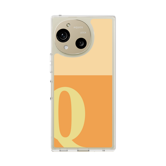 Slim Protection Case［ Original - initial two tone - Q orange ］