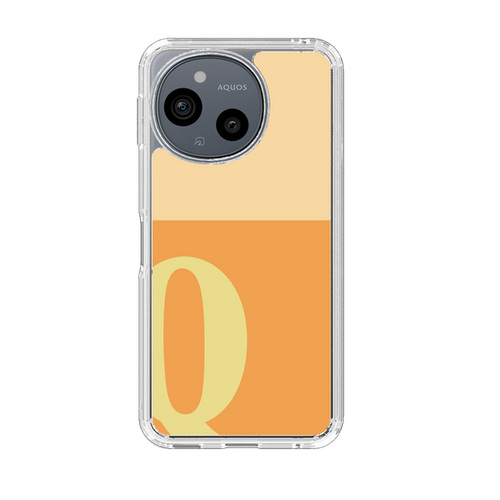 Slim Protection Case［ Original - initial two tone - Q orange ］