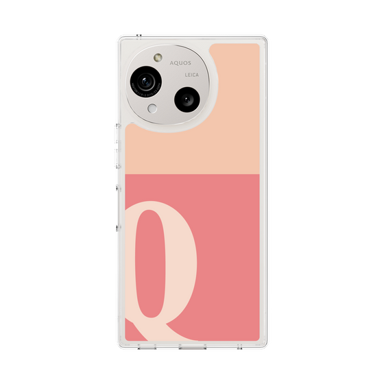 Slim Protection Case［ Original - initial two tone - Q pink ］