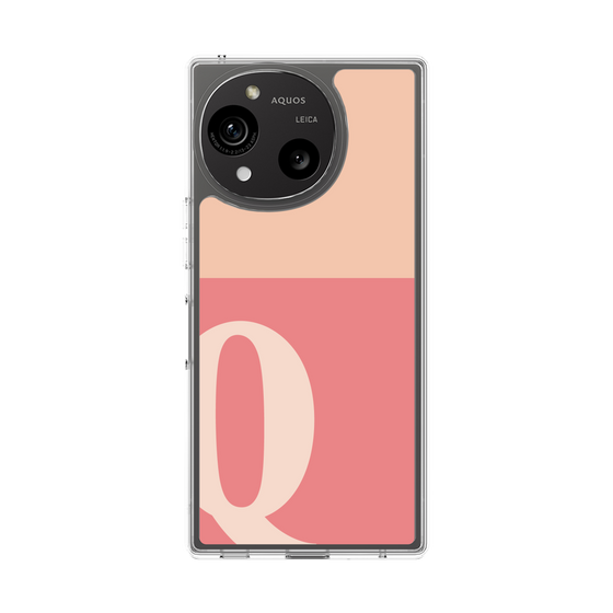 Slim Protection Case［ Original - initial two tone - Q pink ］