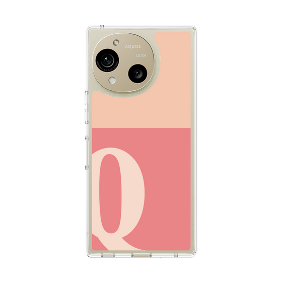 Slim Protection Case［ Original - initial two tone - Q pink ］