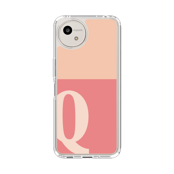 Slim Protection Case［ Original - initial two tone - Q pink ］