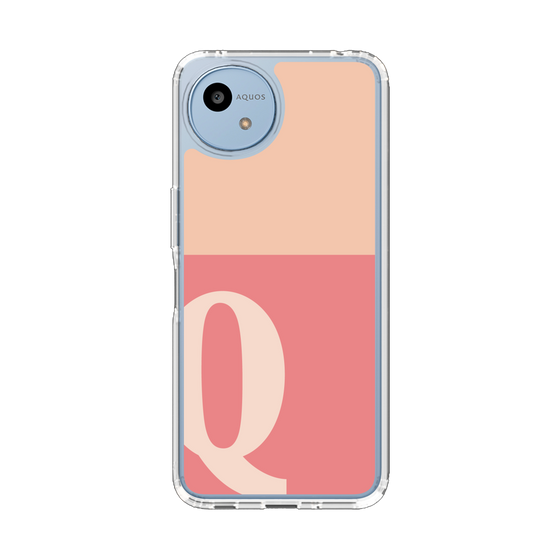 Slim Protection Case［ Original - initial two tone - Q pink ］