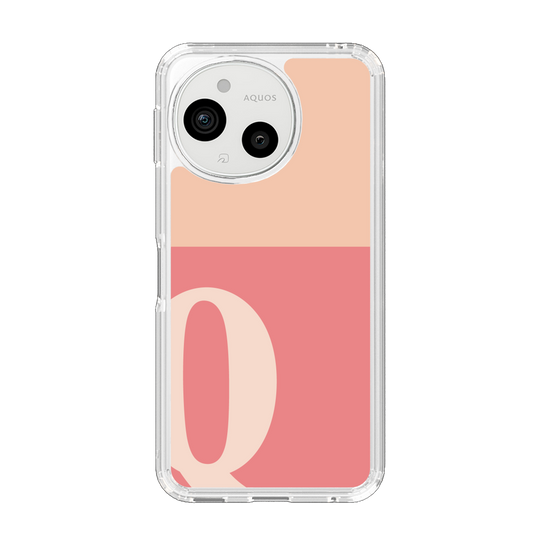 Slim Protection Case［ Original - initial two tone - Q pink ］