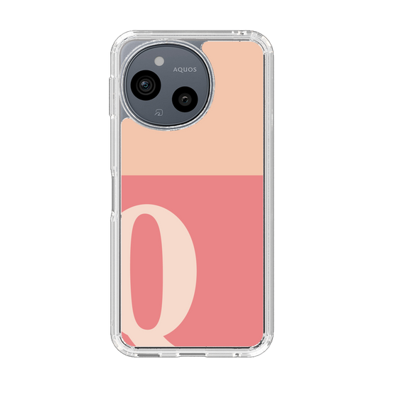 Slim Protection Case［ Original - initial two tone - Q pink ］