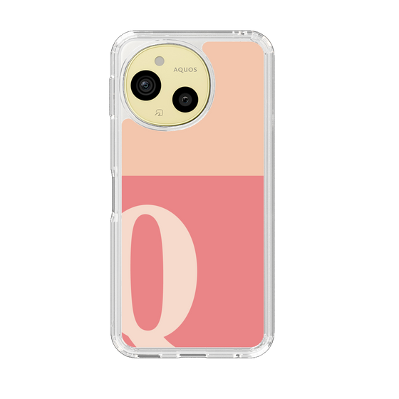 Slim Protection Case［ Original - initial two tone - Q pink ］