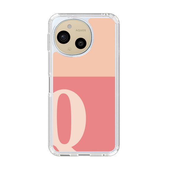 Slim Protection Case［ Original - initial two tone - Q pink ］