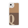 Slim Protection Case［ Original - initial two tone - Q brown ］