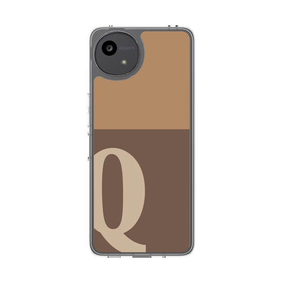 Slim Protection Case［ Original - initial two tone - Q brown ］