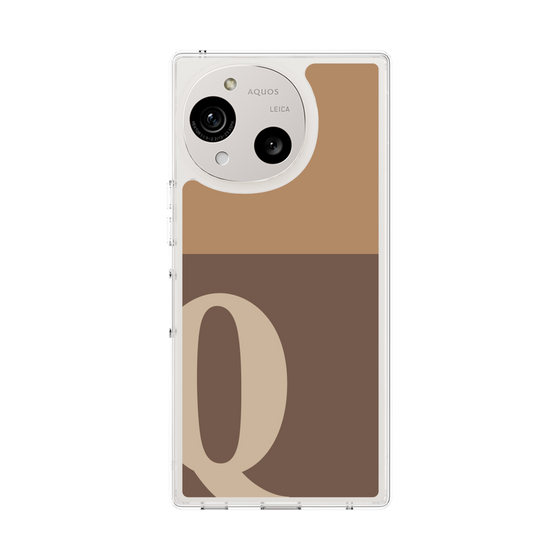 Slim Protection Case［ Original - initial two tone - Q brown ］