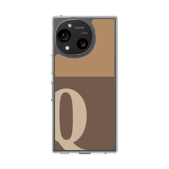 Slim Protection Case［ Original - initial two tone - Q brown ］