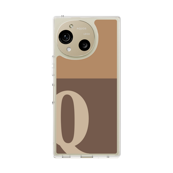 Slim Protection Case［ Original - initial two tone - Q brown ］