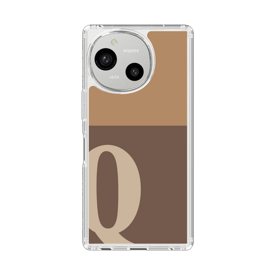 Slim Protection Case［ Original - initial two tone - Q brown ］
