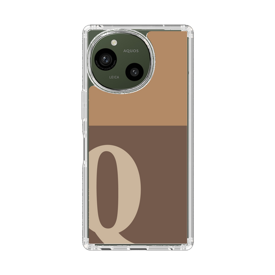 Slim Protection Case［ Original - initial two tone - Q brown ］