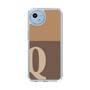 Slim Protection Case［ Original - initial two tone - Q brown ］