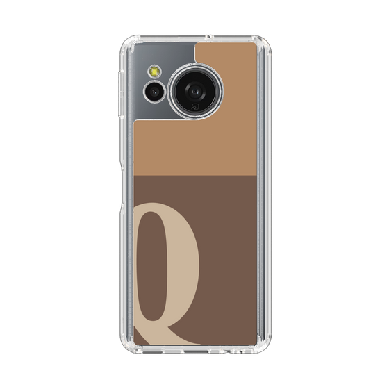 Slim Protection Case［ Original - initial two tone - Q brown ］