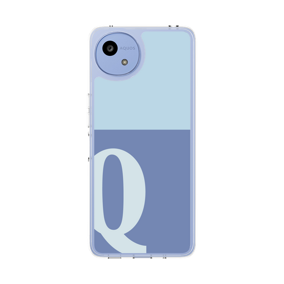 Slim Protection Case［ Original - initial two tone - Q blue ］
