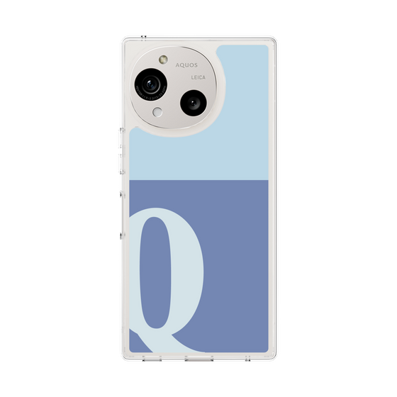 Slim Protection Case［ Original - initial two tone - Q blue ］