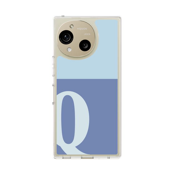 Slim Protection Case［ Original - initial two tone - Q blue ］