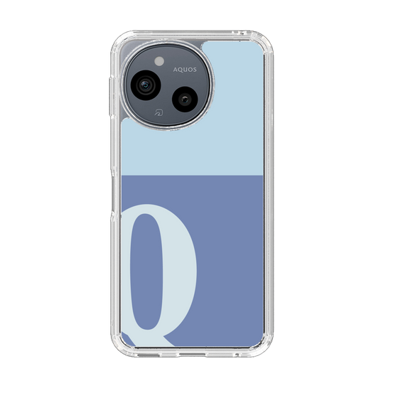 Slim Protection Case［ Original - initial two tone - Q blue ］