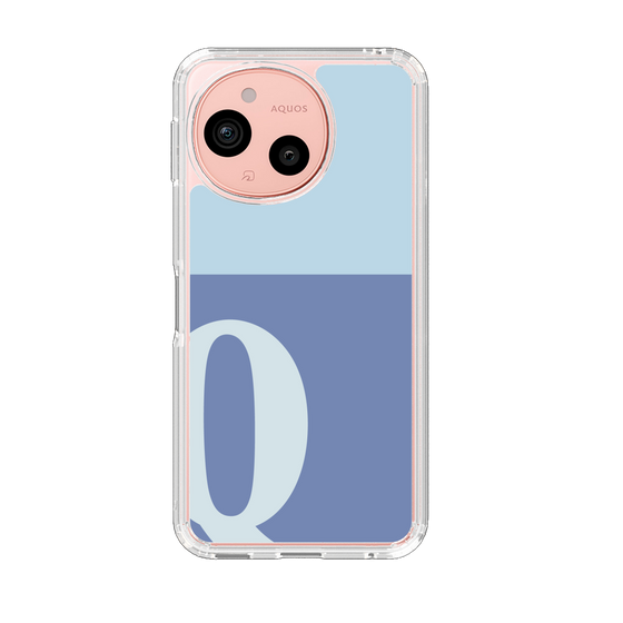 Slim Protection Case［ Original - initial two tone - Q blue ］