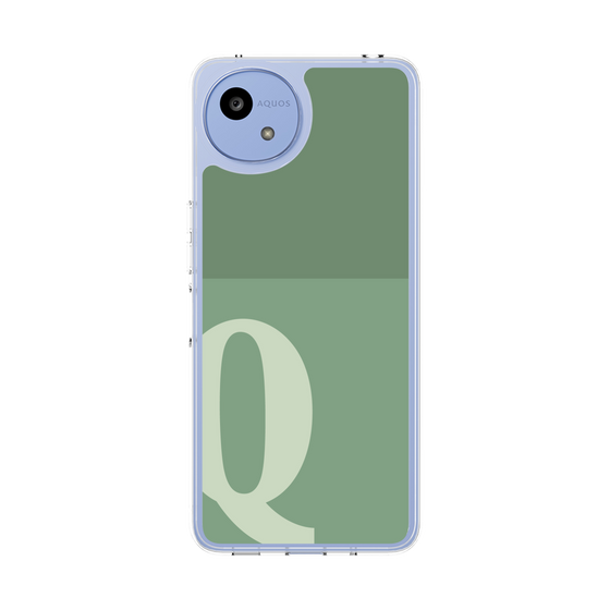 Slim Protection Case［ Original - initial two tone - Q green ］