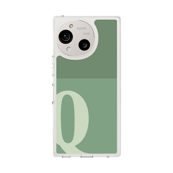 Slim Protection Case［ Original - initial two tone - Q green ］