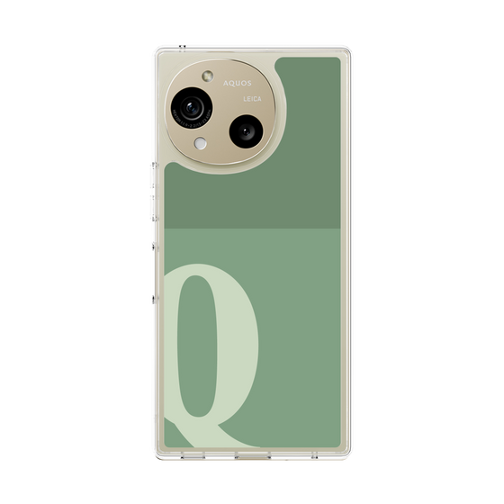 Slim Protection Case［ Original - initial two tone - Q green ］