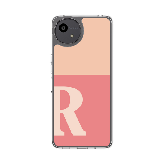 Slim Protection Case［ Original - initial two tone - R pink ］