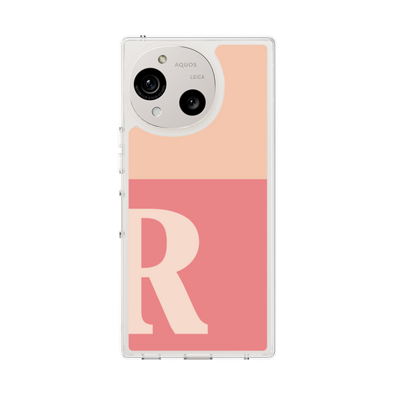 Slim Protection Case［ Original - initial two tone - R pink ］